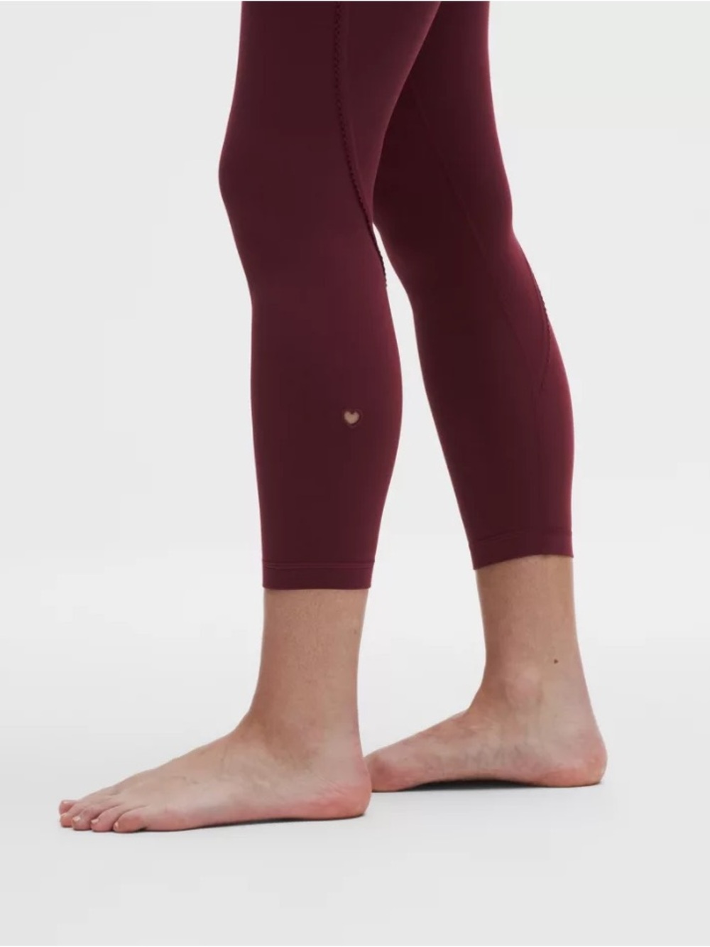 (2 pieces) lululemon groove tight and nulu ribbed crop tank with heart detail - Picture 3 of 6
